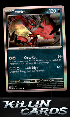 Yveltal - 118/182 118/182 Pokemon Rare SV04: Paradox Rift Card NM