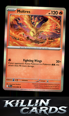 Moltres 014/094 Pokemon Rare ME02: Phantasmal Flames Card NM
