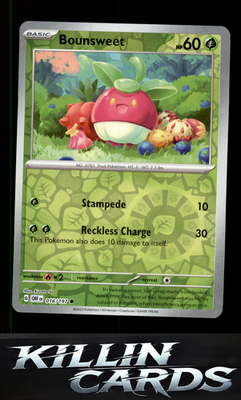 Reverse Holofoil Bounsweet 016/197 Pokemon Common SV03: Obsidian Flames Card NM