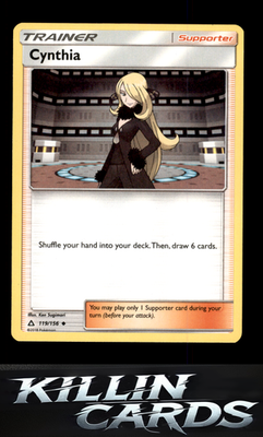 Cynthia 119/156 Pokemon Uncommon SM - Ultra Prism Card LP