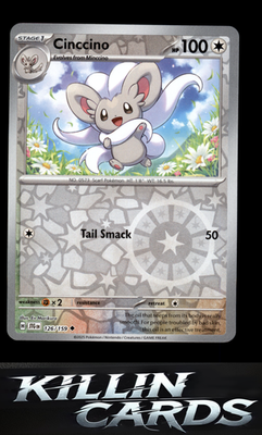 Reverse Holofoil Cinccino 126/159 Pokemon Uncommon SV09: Journey Together Card N