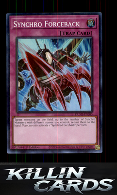1st Edition Synchro Forceback DUNE-EN085 YuGiOh Super Rare Duelist Nexus Card NM