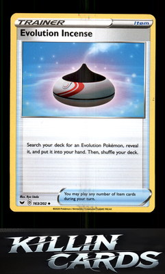 Evolution Incense 163/202 Pokemon Uncommon SWSH01: Sword & Shield Base Set Card