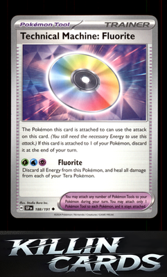 Technical Machine: Fluorite 188/191 Pokemon Uncommon SV08: Surging Sparks Card N