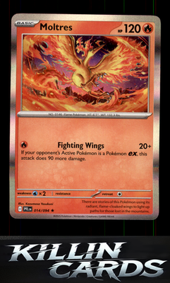 Moltres 014/094 Pokemon Rare ME02: Phantasmal Flames Card NM