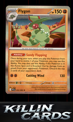 Flygon - 053/094 053/094 Pokemon Rare ME02: Phantasmal Flames Card NM