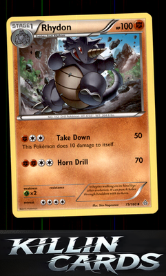 Rhydon 75/160 Pokemon Uncommon XY - Primal Clash Card NM