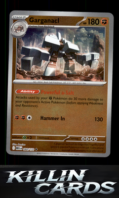 Reverse Holofoil Garganacl - 084/132 084/132 Pokemon Uncommon ME01: Mega Evoluti