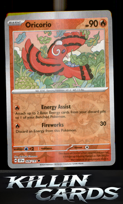 Reverse Holofoil Oricorio - 026/191 026/191 Pokemon Common SV08: Surging Sparks