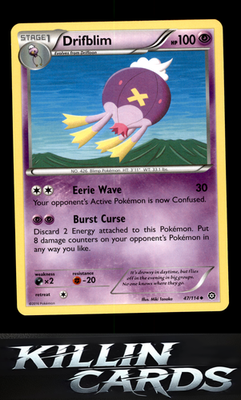 Drifblim 47/114 Pokemon Uncommon XY - Steam Siege Card NM
