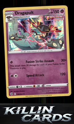 Dragapult 130/264 Pokemon Holo Rare SWSH08: Fusion Strike Card NM