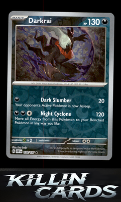 Reverse Holofoil Darkrai 136/197 Pokemon Rare SV03: Obsidian Flames Card NM