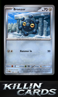 Bronzor (Poke Ball Pattern) 066/131 Pokemon Common SV: Prismatic Evolutions Card