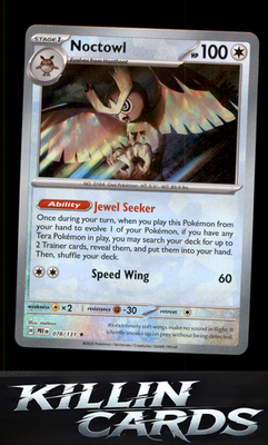 Noctowl (Poke Ball Pattern) 078/131 Pokemon Rare SV: Prismatic Evolutions Card N