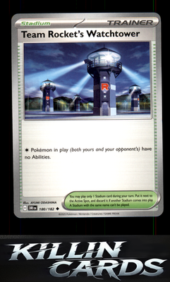 Team Rocket's Watchtower 180/182 Pokemon Uncommon SV10: Destined Rivals Card NM