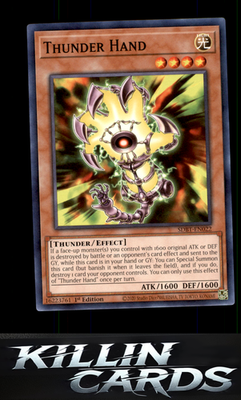 1st Edition Thunder Hand SDBT-EN022 YuGiOh Common Structure Deck: Beware of Trap