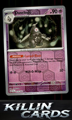 Reverse Holofoil Dusclops - 019/064 019/064 Pokemon Common SV: Shrouded Fable Ca