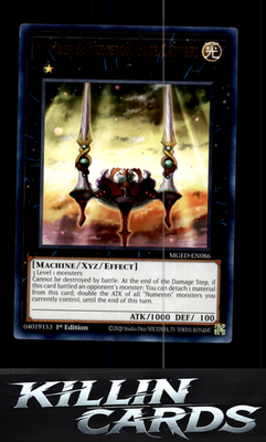 1st Edition Number 4: Numeron Gate Catvari MGED-EN086 YuGiOh Rare Maximum Gold: