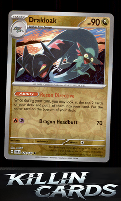 Reverse Holofoil Drakloak 129/167 Pokemon Common SV06: Twilight Masquerade Card