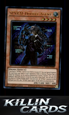 1st Edition SPYRAL Double Agent MP23-EN283 YuGiOh Ultra Rare 25th Anniversary Ti