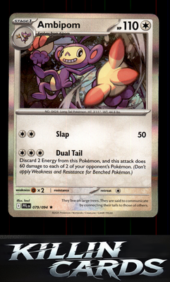 Ambipom - 079/094 079/094 Pokemon Rare ME02: Phantasmal Flames Card NM