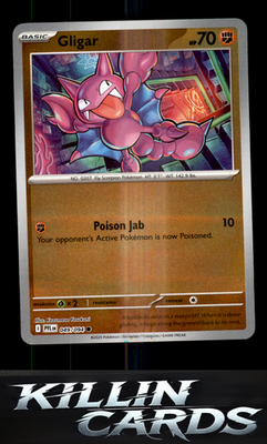 Reverse Holofoil Gligar 049/094 Pokemon Common ME02: Phantasmal Flames Card NM