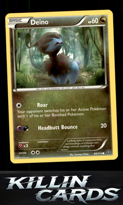 Deino 84/114 Pokemon Common XY - Steam Siege Card NM