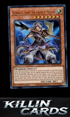 1st Edition Senko the Skybolt Star BLCR-EN036 YuGiOh Ultra Rare Battles of Legen