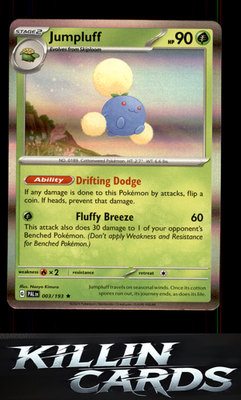 Jumpluff 003/193 Pokemon Rare SV02: Paldea Evolved Card NM