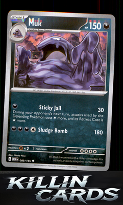 Muk 089/165 Pokemon Uncommon SV: Scarlet & Violet 151 Card NM