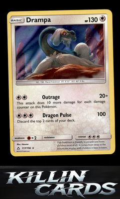 Drampa 117/156 Pokemon Holo Rare SM - Ultra Prism Card LP