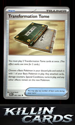 Transformation Tome 083/086 Pokemon Uncommon ME04: Chaos Rising Card NM