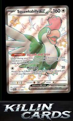 Squawkabilly ex - 223/091 223/091 Pokemon Shiny Ultra Rare SV: Paldean Fates Car