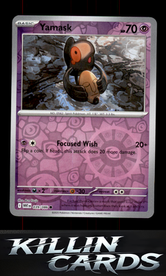 Reverse Holofoil Yamask 039/086 Pokemon Common SV: White Flare Card NM