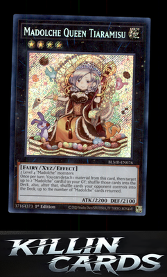 Madolche Queen Tiaramisu blmr-en076 YuGiOh Secret Rare Battles of Legend: Monstr
