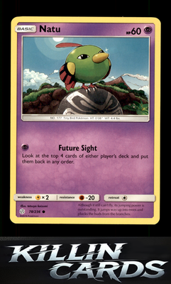 Natu 78/236 Pokemon Common SM - Cosmic Eclipse Card NM