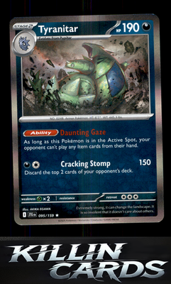 Tyranitar 095/159 Pokemon Rare SV09: Journey Together Card NM