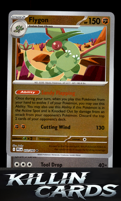 Reverse Holofoil Flygon - 053/094 053/094 Pokemon Rare ME02: Phantasmal Flames C