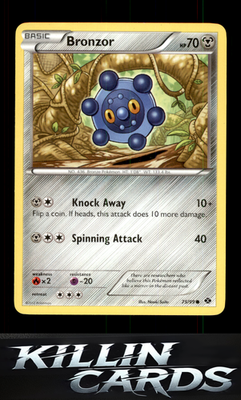 Bronzor 75/99 Pokemon Common Next Destinies Card NM