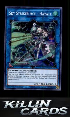 1st Edition Sky Striker Ace - Hayate CYHO-EN047 YuGiOh Super Rare Cybernetic Hor