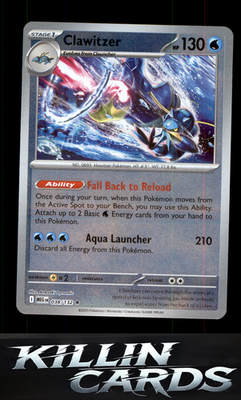Reverse Holofoil Clawitzer - 038/132 038/132 Pokemon Rare ME01: Mega Evolution C