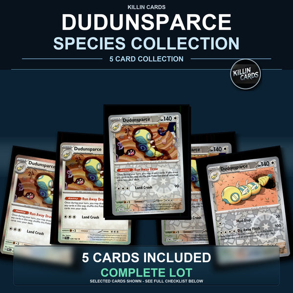 Pokemon TCG Dudunsparce Species Collection 5 Different Cards