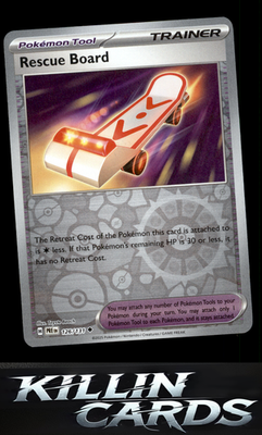 Reverse Holofoil Rescue Board 126/131 Pokemon Uncommon SV: Prismatic Evolutions