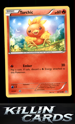 Torchic 25/160 Pokemon Common XY - Primal Clash Card NM