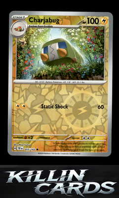 Reverse Holofoil Charjabug - 055/162 055/162 Pokemon Common SV05: Temporal Force