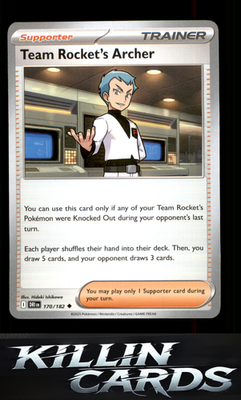 Team Rocket's Archer - 170/182 170/182 Pokemon Uncommon SV10: Destined Rivals Ca