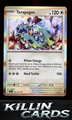 Terapagos 161/191 Pokemon Rare SV08: Surging Sparks Card NM
