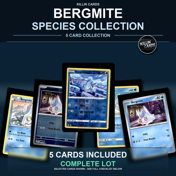 Pokemon TCG Bergmite Species Collection 5 Different Cards