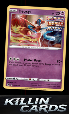 Deoxys 120/264 Pokemon Holo Rare SWSH08: Fusion Strike Card NM