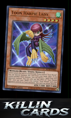 1st Edition Toon Harpie Lady BLCR-EN066 YuGiOh Ultra Rare Battles of Legend: Cry
